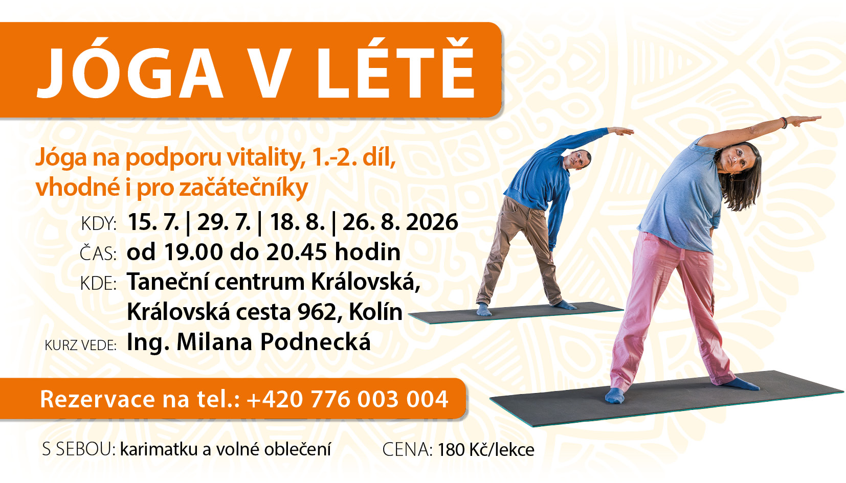 Letak Letni cviceni Joga Kolin web